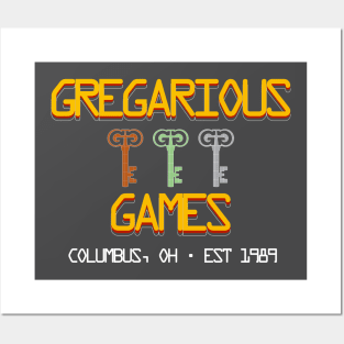 Gregarious Games Retro Posters and Art